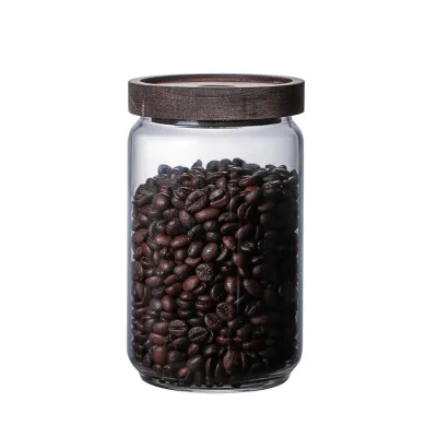 Personalized High Borosilicate Glass Tea Sugar Coffee Canisters Glass Coffee Tea Sugar Lid Canister for the Kitchen Storage