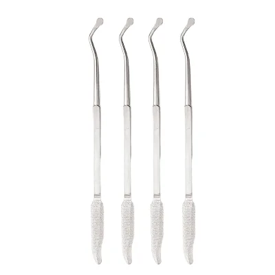 Professional Nail Cleaning Tool Stainless Steel Nail File Cuticle Pusher Nail Buffer