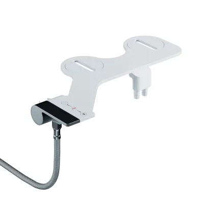 Eco-Friendly ABS Bidet Attachment | Retractable Self-Cleaning Dual Nozzles for Standard Toilets