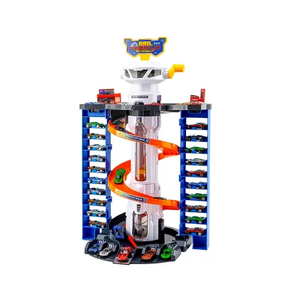Funny Manual Aviation Track Diy Build Parking Lot Cars Garage Toy Set for Kids