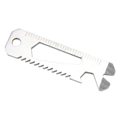 Pocket Survival Tool  Bottle Opener Ruler Saw Keychain EDC Outdoor Portable-Tool Multi-Purpose Key Multi-tool  for Camping