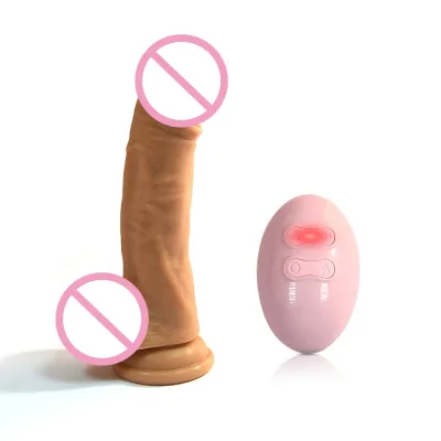 Wireless Remote Controller Vibrating Realistic Penis Dildo