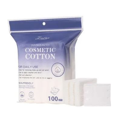 100pcs Disposable Natural Cotton Facial Makeup Remover Pads Skin Care Pads CN FF-MT-00035-1 for Cosmetics