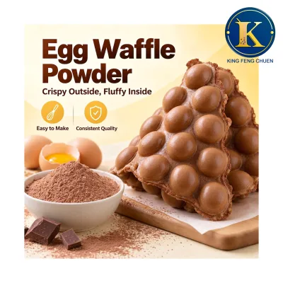 Best Quality 1KG Taiwan Chocolate Egg Waffle Powder King Feng Chuen TW HACCP ISO22000 Certified