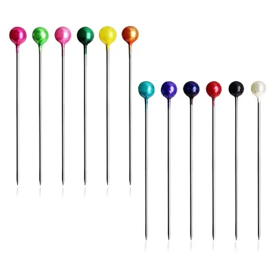 Factory High Quality Garment Accessories Dressmaking Locating Pin Colorful Ball Pearl Head Pins for Sewing Crafts