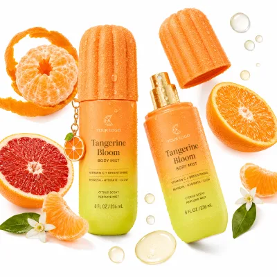 Long-Lasting Fragrance Mist Citrus Orange Blossom Refreshing Hydrating Brightening OEM ODM Vitamin C Summer Perfume Spray