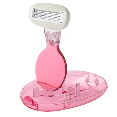 New Item 5 Blade Woman Razor with a Travel Case Mini Razor for Female Hair Removal Facial & Body Shaving Tool