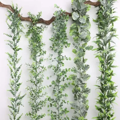 Artificial Eucalyptus Garland for Indoor Weddings Christmas Mother's Day New Year & Thanksgiving Decor PE Material Product