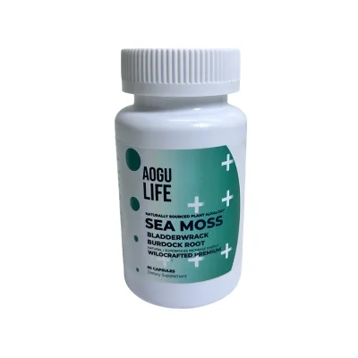 Private Label Supplement Organic Raw Irish Sea Moss Shilajit Pills Sea Moss Capsules