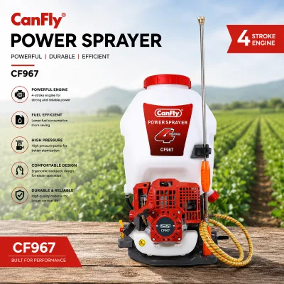Hot Sales 4 Stroke Gasoline Agriculture Spray Machine 139 Knapsack Power Sprayer CF967 with Core Motor Component