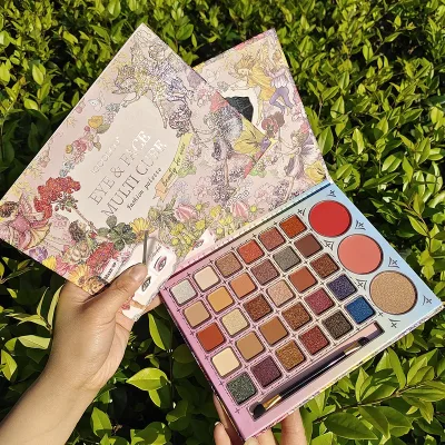 Wholesale 33 Color Cruelty Free Eye Shadow with Brush Eyeshadow Palette High Quality Non Toxic Primer for Loose Eyeshadow