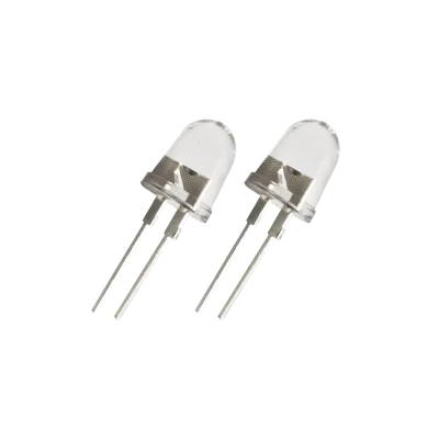 Factory Led 10mm Bullet  Large Bracket 0.5W 0.2w Through Hole LED White Yellow LED Beads Industrial Equipment Indicator Lamp