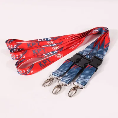Personalized Polyester Lanyard Soft Wear-resisting Durable Heat Transfer Printing Lanyard for Wedding Parties