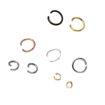 Simple 304 Stainless Steel Jump Rings Open Pendant Connector for Necklace Earring Ring Jewelry Jewelry Findings Components