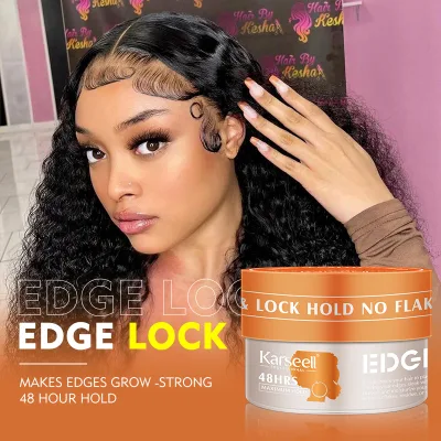 Custom Hair Wax Natural Pleasant Scent Organic Edge Control Private Label Bulk Styling Hair Wax