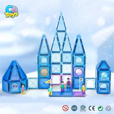 Magnetic Tiles Girls Toys Hand-assembled Puzzle Blocks Magnetic Building Blocks Princess Educational Puzzle Toys