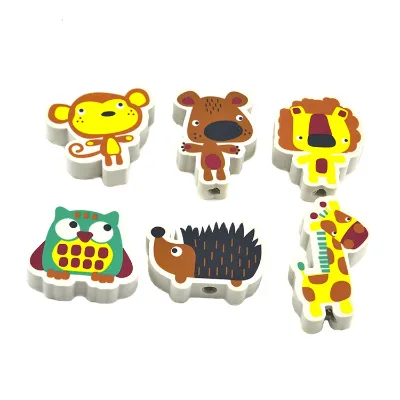 Customized Animal Shape TPR Pencil Eraser for Kids