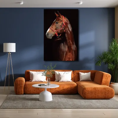 Flamingos and Horses Acrylic Wall Art Digital Printing Watercolor Canvas Decorative Animal Paintings