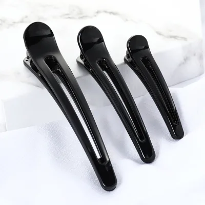Black Professional Hair Clips for Styling Sectioning, Non Slip Duckbill Clips Salon Hair Clips