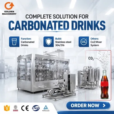 Linea De Production De Bebidas Carbonatadas Automatic Planta De Embotellado De Refrescos Y Cola Con CE Para Latinoamerica