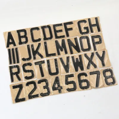 Wholesale Self-Adhesive 3D Gel Letters Domed Raised Number 3D Gel Plate Numbers Letters Emblem UK Car Plates Letters