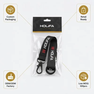 Tubular Wrist Lanyard Spray Bottles Eco-Friendly Breakaway Hook Silk Screen Printed Custom Logo Anime Style Promotional Gift