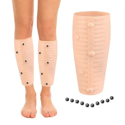 Compression Gel Calf Sleeves Magnetic Calf Support for Blood Circulation, Pain Relief, Fatigue Reduction Hiking&Fitness