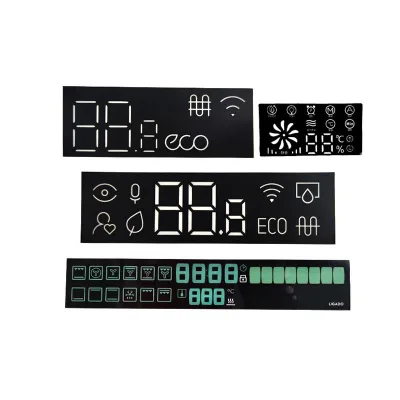 LED Digital Tube Membrane Wick Display Panel Black Digital Sticker Printing Custom Pet Diffusion Film Digital Display Screen Cut
