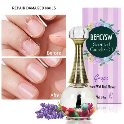 Cuticle Oil for Nails - Repairs Cuticles Overnight - Moisturizes and Strengthens Nails and Cuticles - Brush Included