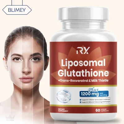 Customized Liposomal Glutathione Capsules 1200mg Best Skin Whitening with Milk Thistle