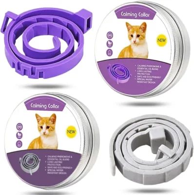 Calming Collar Adjustable Calming Collars for Cats - 15 Inches Cat Collar for Natural Calm Cat's Treatment (38cm)