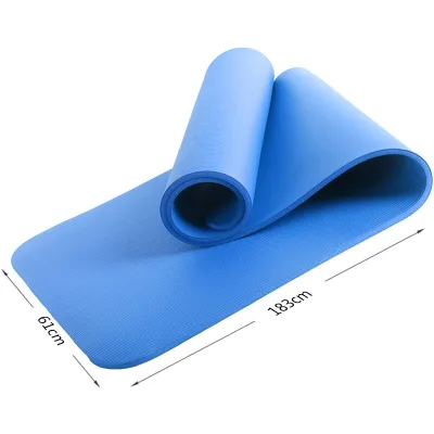 OEM High Quality Eco-Friendly Custom Logo 10mm NBR Rubber TPE PU Foam Yoga Mats Suede PVC Strap for Hot Yoga Pilates Sports Gym