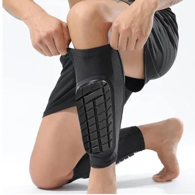 Wholesale Bothwinner Compression Elastic Soccer Shin Guards & Pads PU and Plastic for Protection