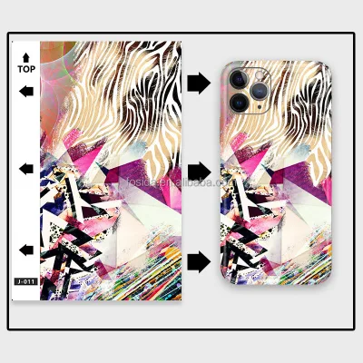 New Design Vinyl Phone Back Skin Good Creative Cartoon Varnish 3d Glitter Sticker Phone  Stickers for Phone case Sticker Maker
