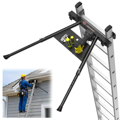 Aluminum Extended Ladder Stabilizer Standoff with Tool Tray for Outdoor Use