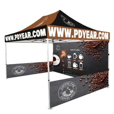 PDYEAR Oxford Polyester Folding 10x10ft 3x3m Tent Photo Booth Pop Aluminium Outdoor Event Waterproof Fire Retardant Beach Sun