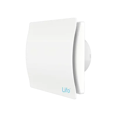 Lifo EcoClim Silent Bathroom Extractor Fan IPX4 DC Motor Wall Vent Fan With Humidity Sensor Adjustable Time Delay