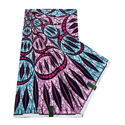 Beautifical 6 Yards Wax Printed Fabric African Ankara Wax Fabric ML30S6