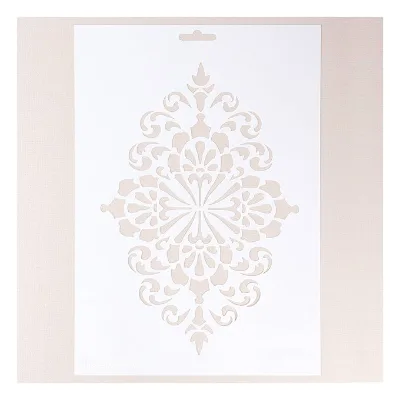 Painting Flower Tile Stencils for Floor Fabric Wood Burning Art Craft Supplies Reusable Template