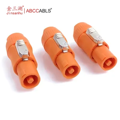 ABCCABLS Professional Four-Core PowerCON NL4FC Speaker Plug Ring Ohm Wiring Welding-Free Joint Aviation New Condition