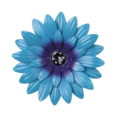 Big Chrysanthemum Sunflower Flower Iron Art Metal Farm Garden Decoration Hanging Pieces With Diamonds