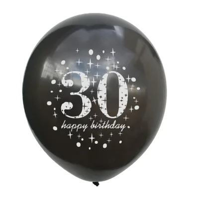 12\" 30 40 50 60 Year Old Latex Balloon for Birthday Party Wedding & Anniversary Decorations Single Item Supply