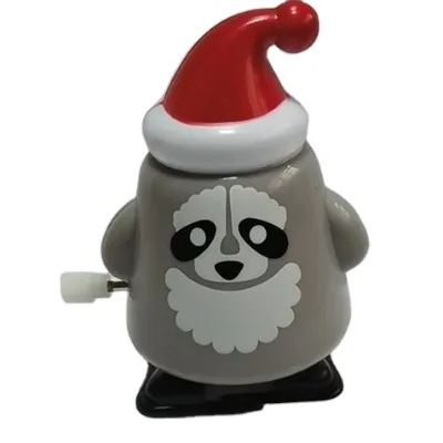 ABS Raw Material Clockwork Christmas Dog Toy Wind up Christmas Greyhound Toys 2025 for Kids