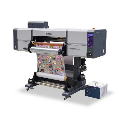 Label Printing Machine Roll Sticker Printer Uv Dtf Printer With Laminator Stickers Custom Printing Machine