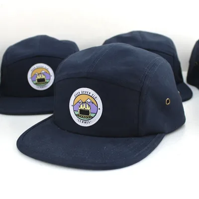 Factory Low MOQ Wholesale Hot Selling Custom Outdoor Men Flat Bill Hats Caps 5 Panel Men Caps Hats