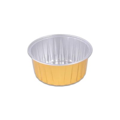 2.5 Inch Disposable Aluminum Foil Dessert Dome Microwavable with Lid for Packaging and Display Cloche