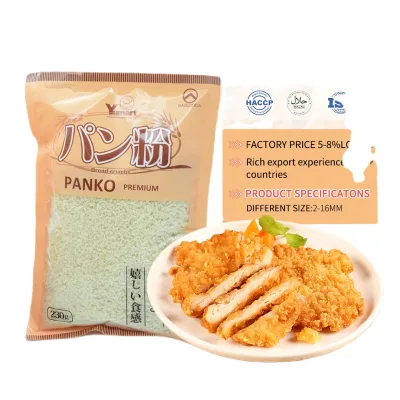 OEM 10kg Wheat Yellow Golden Airy Halal Panko Breadcrumbs Crispy Fine Coarse Natural Plain Traditional Japanese Style
