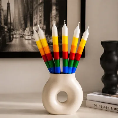 Wholesale Multi-Color Chime Bulk Ritual Spell Candles Mini Taper Decorative Drip Stick Candles for Prayer
