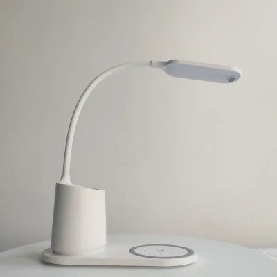 Bedside Table Lamp Touch Sensor, 3 Color Temperatures Wireless Charger 3 in 1 LED Table Lamp