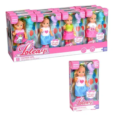 Beautiful Mini Doll 4.5 Inch Doll Single Packing Promotion Gift for Girl Solid Doll